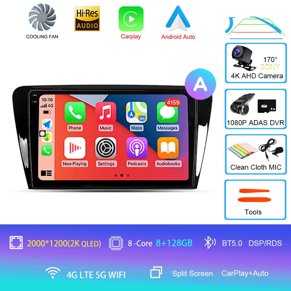 Android 14 Car Radio For Skoda Octavia 3 A7 2013 - 2018 Multimedia Video Player Navigation stereo GPS No 2din 2 din dvd