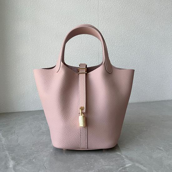 Women's Classic Versatile Cowhide Leather Bucket Bag