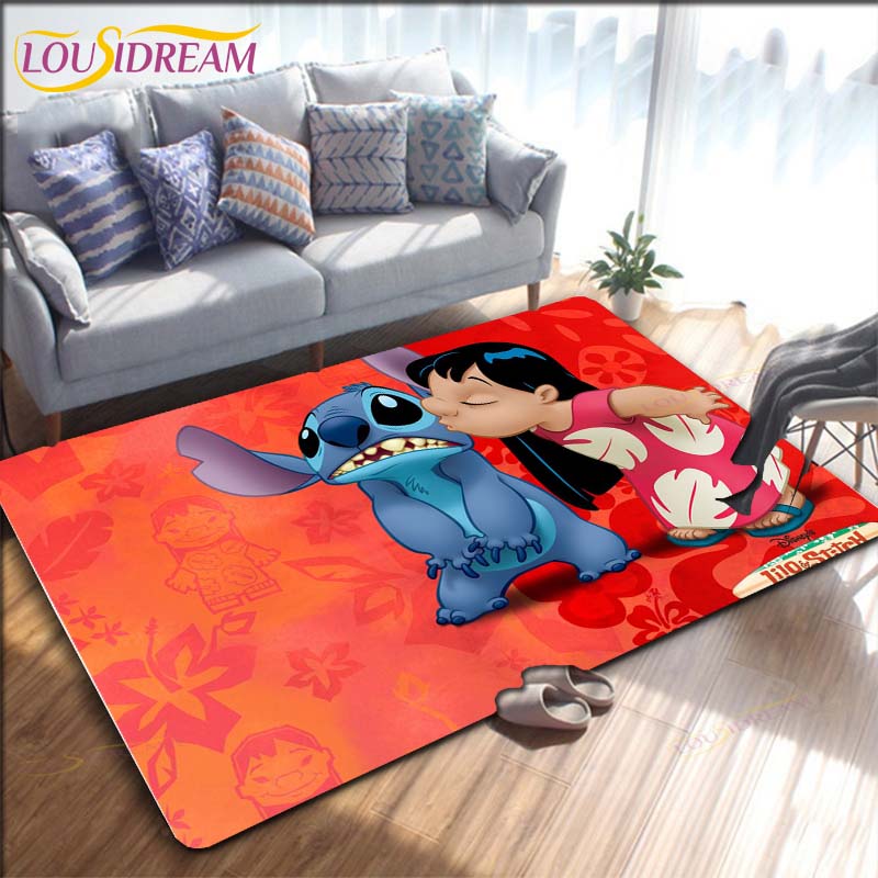Cartoon Anime Stitch dywan do salonu rysunek sypialnia maty podłogowe dywan do zabawy dla dzieci kuchnia łazienka mata antypoślizgowa!