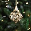 Cross-border Electroplated Christmas Tree Ornaments: Golden Snowflake & Reindeer Pendants