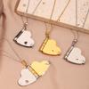 Original love book necklace hot-selling love letter can be opened lettering titanium steel necklace sweater chain collarbone chain