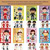 816Sheets Funny Professional Dressing Puzzle Stickers Make-A-Face Children Diy Assemble Jigsaw Kid Educational Toys Party Favor