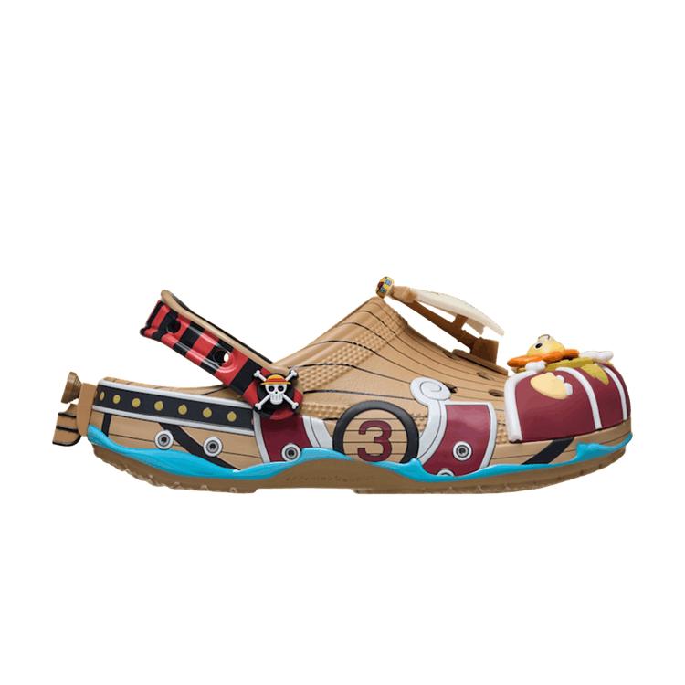 One Piece x Crocs Классические клоги Тысяча Солнц Унисекс Кроссовки Бежевый Мультицвет 212126-90H 41-42