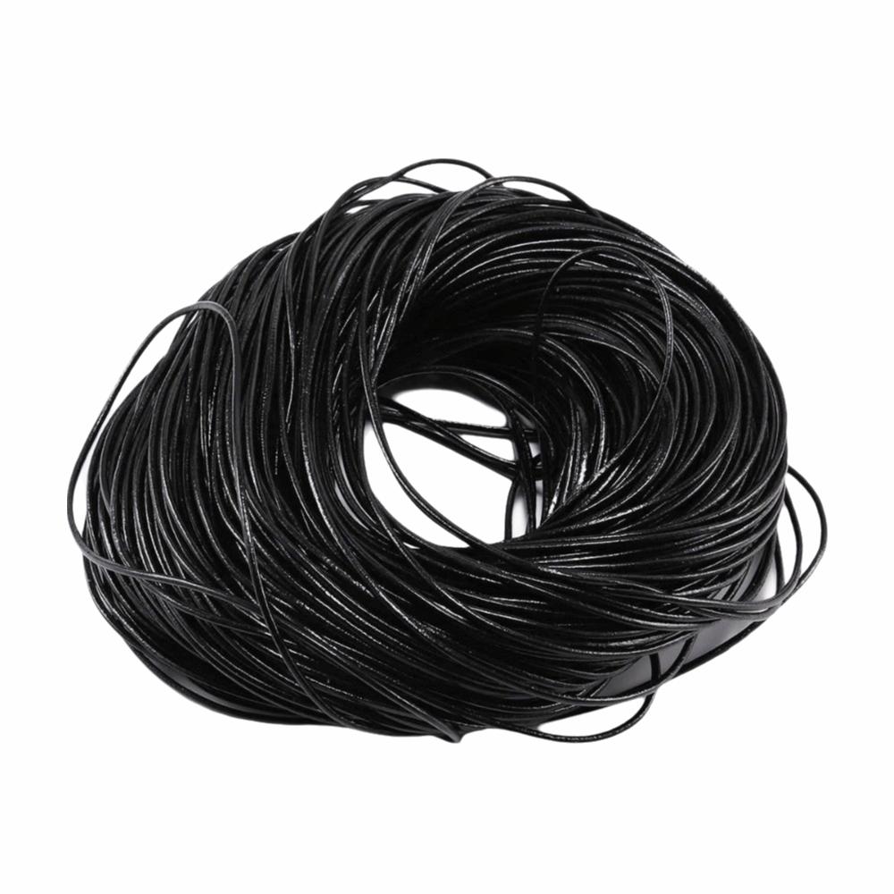 Round Cow Leather Cord 2/5 Meters Bracelet Findings Rope Leather Thong Cord DIY Jewelry Making
