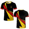 New German Flag 3D Print T-Shirt 2026 Summer Outdoor Sports Breathable Quick-Drying Jersey Men's Women's Soccer Training Apparel