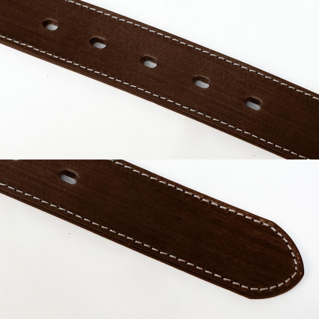 Belt, 30mm Wide, 116cm Long, Made In Japan, Cowhide Leather, Hand-painted, Single Stitching, 0111173