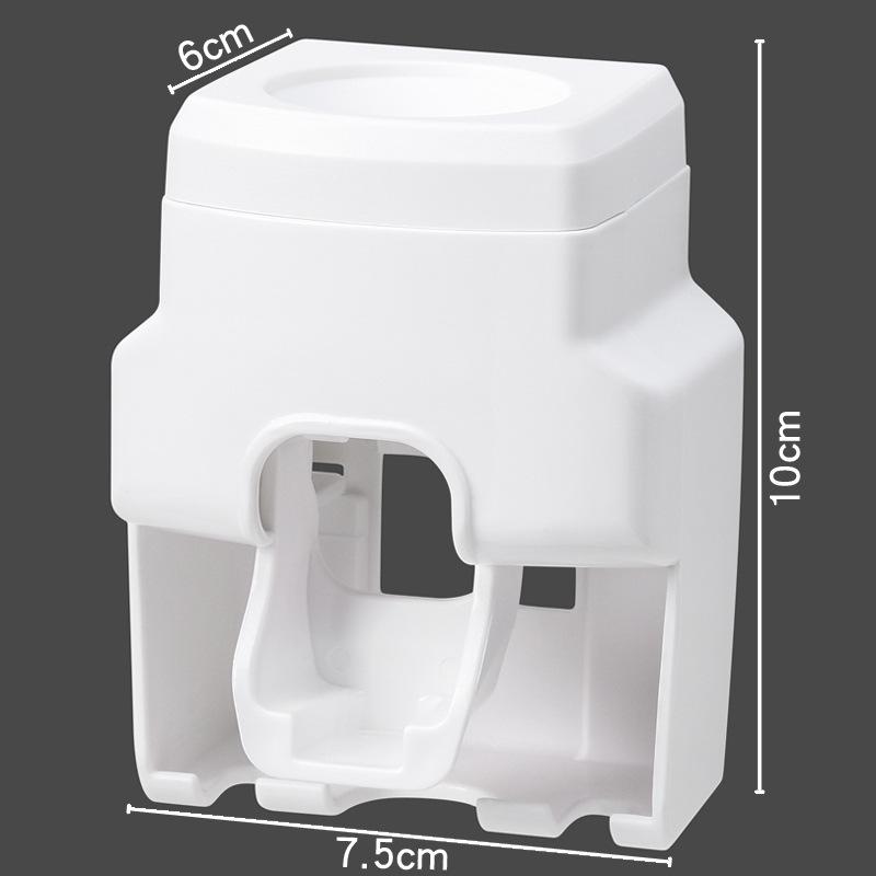 Toothpaste Toothbrush Dispenser Wallmounted Holder Effortless Bathroom Organizer