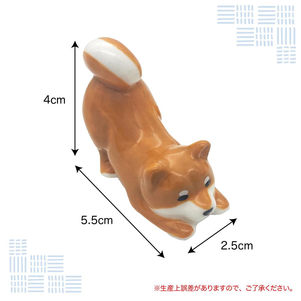 Roztomilé nádobí Inu Shiba Inu na odkládací podložku na hůlky 6 x 4 cm Zvířecí Různé Psí zboží Lidské nádobí Bílé SAN4573 "Shiba Everyday" (Sada 3) Cca.