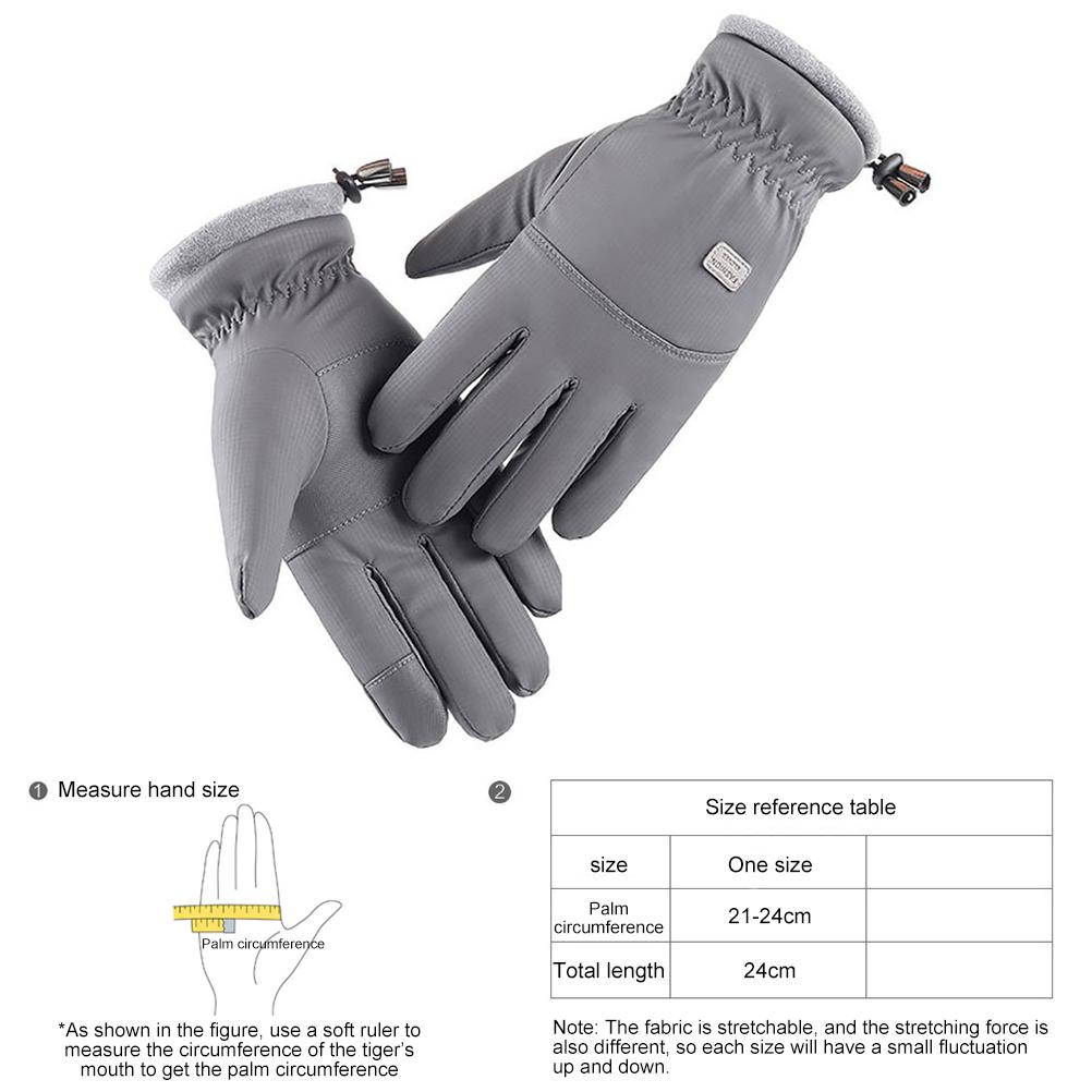 Winter Gloves Touchscreen Fleece Lined Warm Gloves Insulated Anti Slip Waterproof Thermal Ski Gloves for Men Women