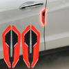 4Pcs Car SUV Body Door Reflective Safety Warning Anti-Collision Carbon Fibre Sticker Protector Car Accessories Car Stickers