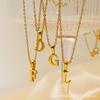 26 Letter Necklace Women's 18K Simple Fashion Non-fading Pendant Jewelry 2026