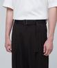 MUSINSA STANDARD Real Wide Belted Slacks [Dark Brown]