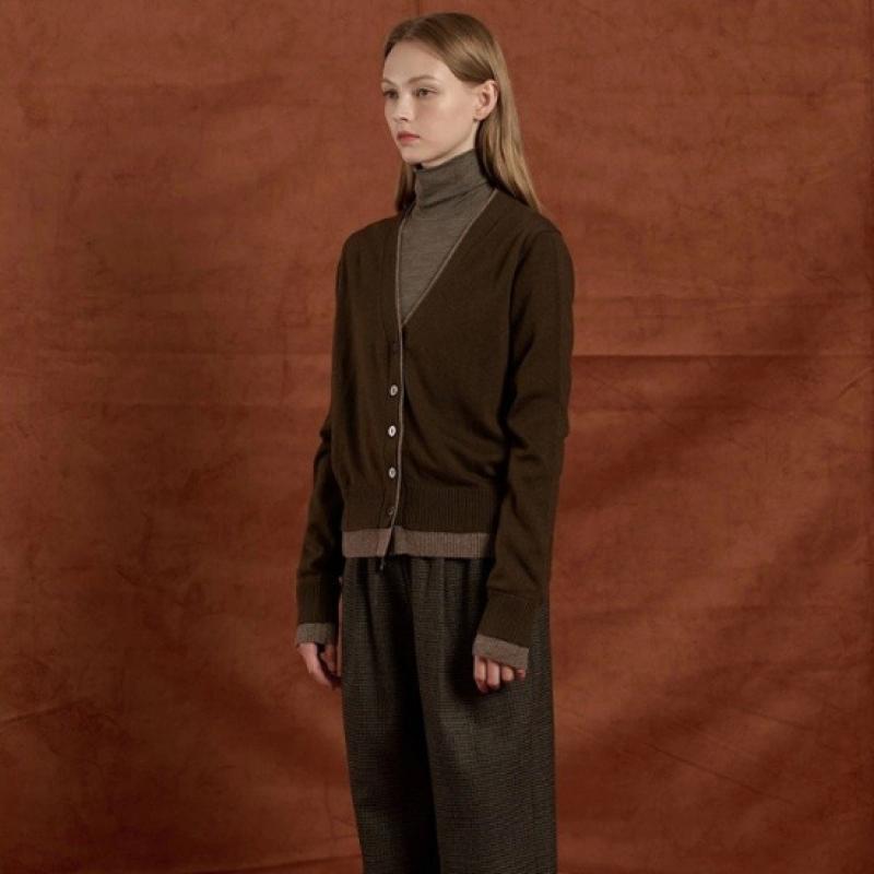 Bcbg Color Line Contrast Knit Cardigan B5w9k108