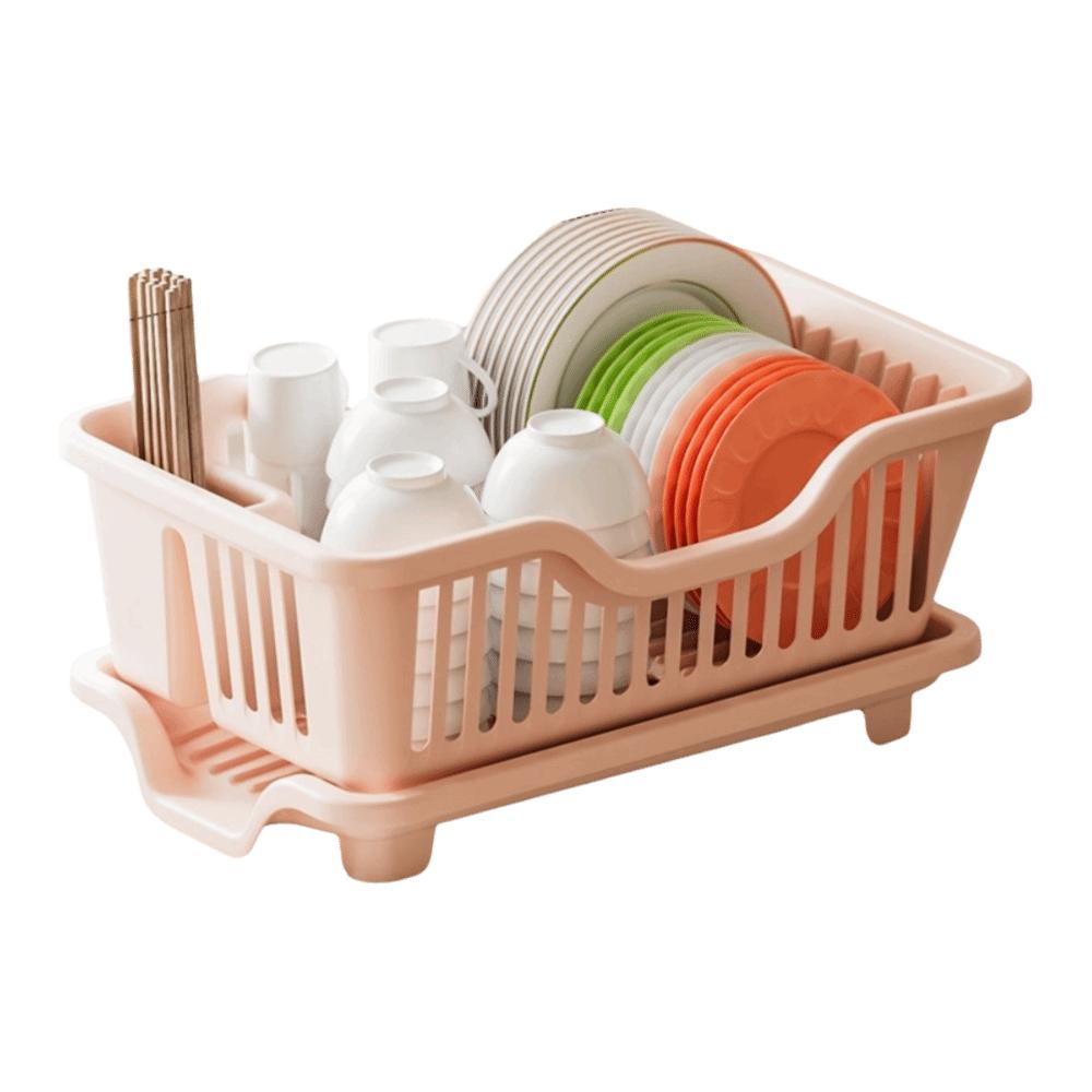 Plastic Utensils Drainer Rack Square Storage Basket Drain Bowl Rack Dish Drying Rack  Chopsticks