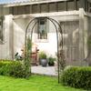 Garden Arch, Vintage Design, 125 X 37 X 230 Cm, Black