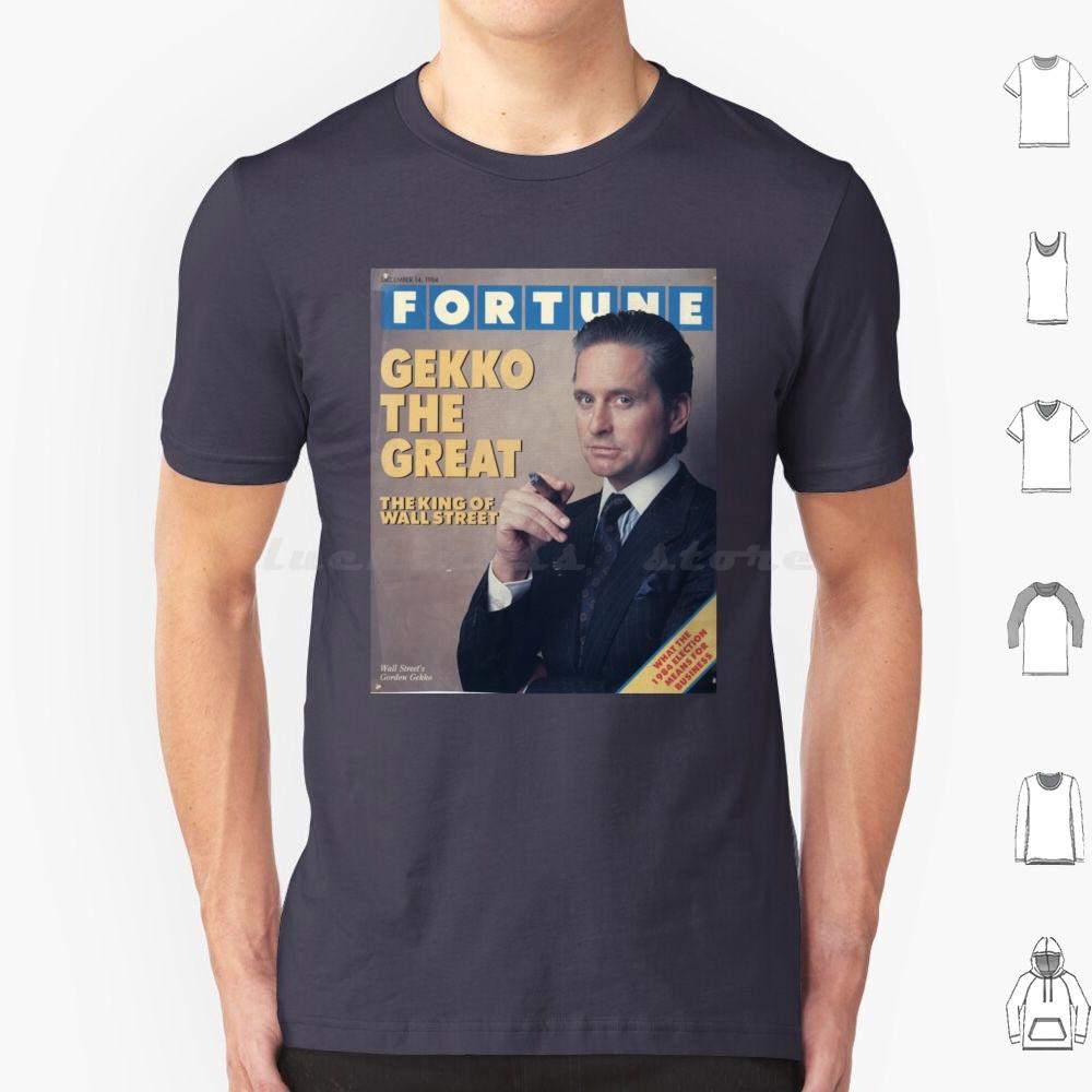 Gordon Gekko Fortune Magazine T Shirt Big Size 100 Cotton Gordon Gekko Gekko Fortune Wall Street Michael Douglas Finance