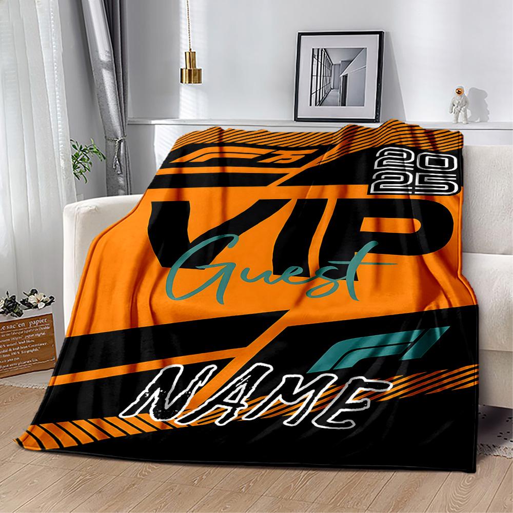 Vip Experience Customize Text Blanket Gift Personalized Blanket Soft Warm Cozy Throw For Bedding Office Chair Couch Sofa for All Occasions