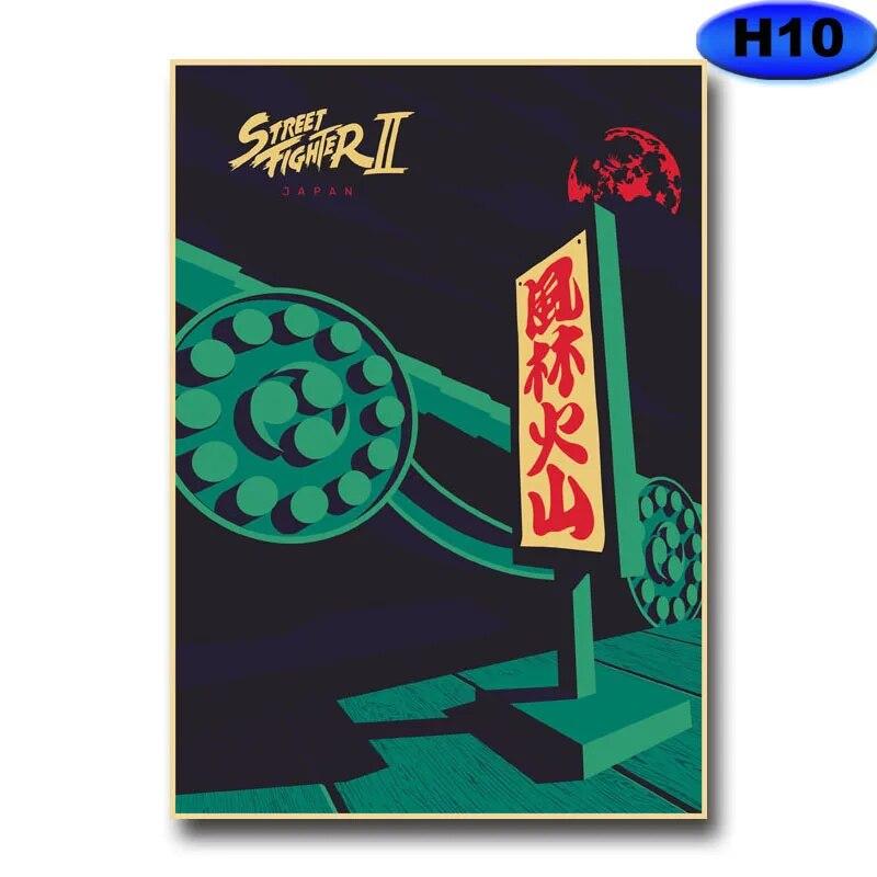 Modern heminredning Målning HD-utskrifter Videospelsaffischer Kraftpapper Vintageaffisch Väggdekor Rum Bar Café Inredning