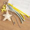 Internet celebrity personalized starfish key fringed balloon dog versatile pendant keychain woven rope bag pendant gift