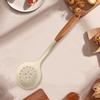 Huaqingge Wood Handle Silicone Slotted Spoon