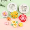 Mini Lotus Rose Kamelienblume Silikon Sugarcraft Form Keks Cupcake Schokolade Backform Fondant Kuchen Dekorationswerkzeuge