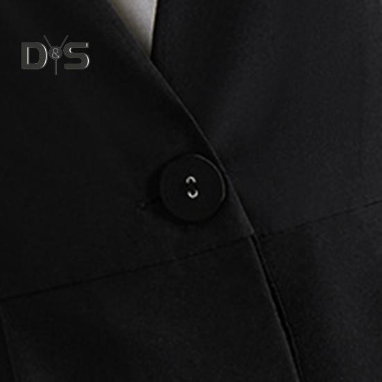 Dámská dámská vesta kabát na jeden knoflíček zapínání bez rukávů nařasený volán síťovaná patchwork kabátek slim fit jednobarevný ležérní denní nošení vesta