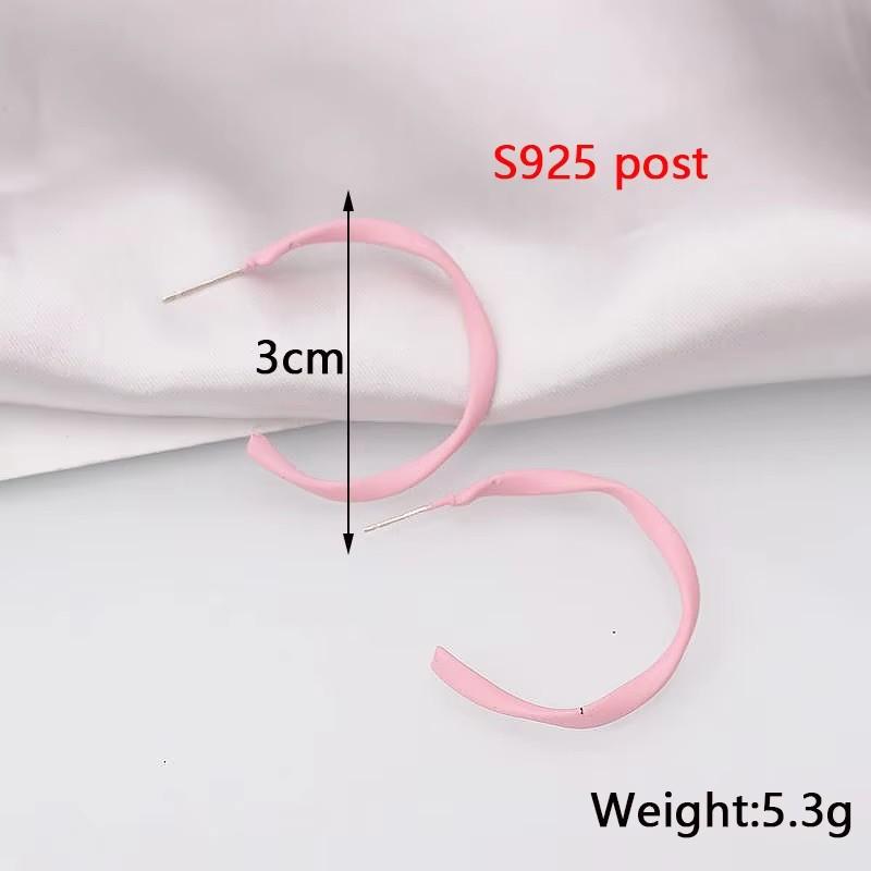 Cercei lungi roz pentru femei, modă coreeană, floare, cercei lungi atârnători, pandantive fluture inimă, cercei lungi răsuciți