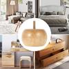 Möbelfüße aus Holz Set mit 4 Stück, 8 x 5 cm Solide Runde Kugelfüße mit 4 Schrauben DIY Stuhlbeine Tischbeine Ersatzset für Sofa Schrank Stuhl Couch