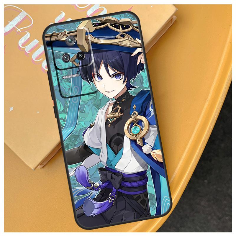 Genshin Impact Wanderer Hülle Für Xiaomi 14T Pro 13 14 15 Ultra 11T 12T 13T POCO X7 Pro X3 X5 X6 M6 F5 F6 Pro Abdeckung