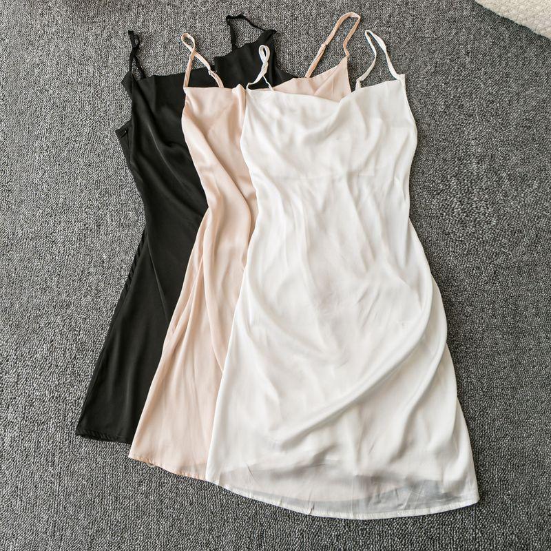 

Spring and Summer Export K-style New Arrival Elegant Classy Fashion Waist Cut Out Design Spaghetti Straps Sleeveless Dress Black M