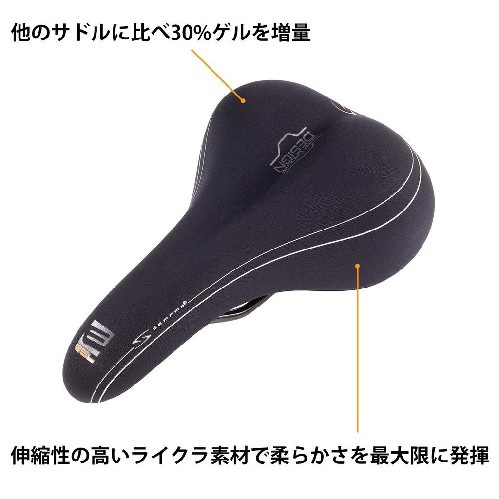 SERFAS Saddle Egel Dual Density 277x175mm Black