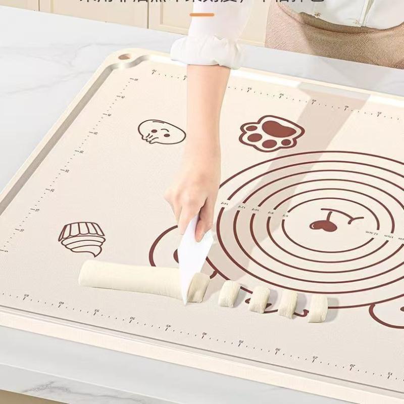Large Thickened Silicone Baking Mat, Food-Grade Non-Stick Dough Kneading Mat, Non-Slip Kitchen Silicone Pastry Mat for Home Baking