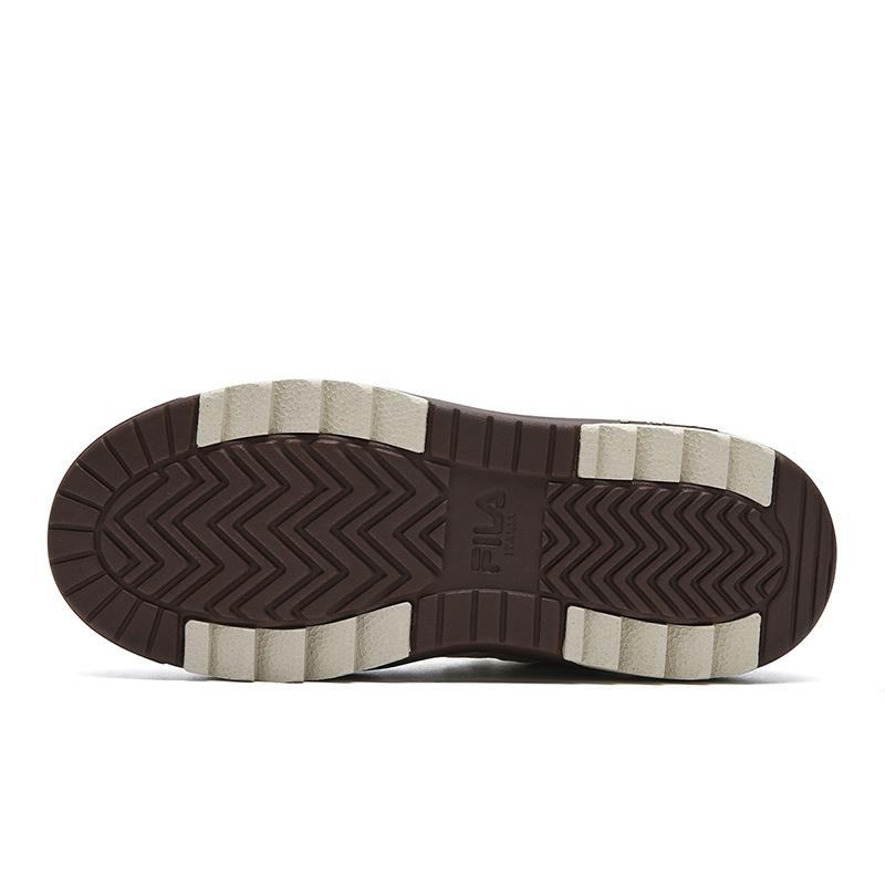 New FILA Rosetta Abrasion Resistant Lightweight Breathable Height Increasing Low top Skateboard Shoes Women's Brown F12W532224FCB