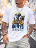 Unisex'S T-Shirt, Urban Casual Short Sleeved Round Neck T-Shirt