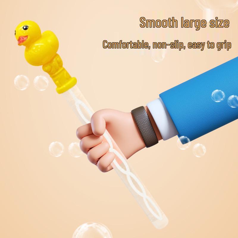 Yellow Duck Bubble Stick Machine - Children's Toy for Bubbles