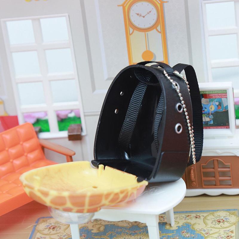 Puppenhaus Dekorationszubehör Mini Katzenmodell Haustier Weltraumtasche Puppenhauszubehör