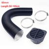60/75/42mm Car Heater Replacement Kits Air Diesel Parking Heater Ducting Pipe Air Vent Outlet Hose Tube Connector w/Hose Clips