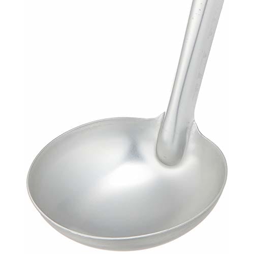 Maekawa Metal Industries Kozuchi Anodized Aluminum Ladle, 10.5cm, Silver, 055103