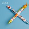 Decor Deer Merry Christmas Xmas Tree Stationery Santa Claus Six Color Pen Christmas Ballpoint Pen