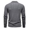 Men's Long Sleeve Polo Shirt Casual Textured Top for Men Spring Autumn Fashion Multi-Color Button-Down Collar Male Blouse
