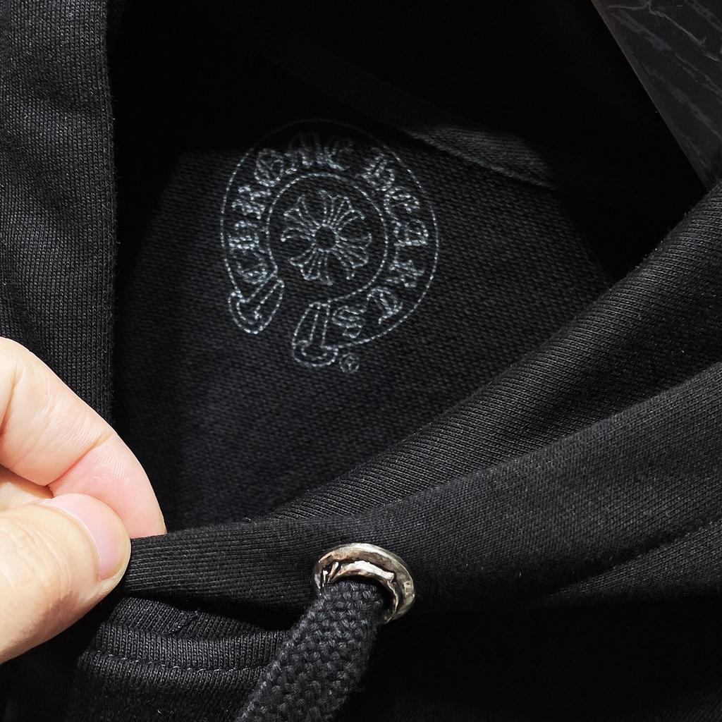 8630 CHROME HEARTS New Spring and Autumn Plus-size Thin Style Classic Style Logo Hooded Sweatshirt for Couples