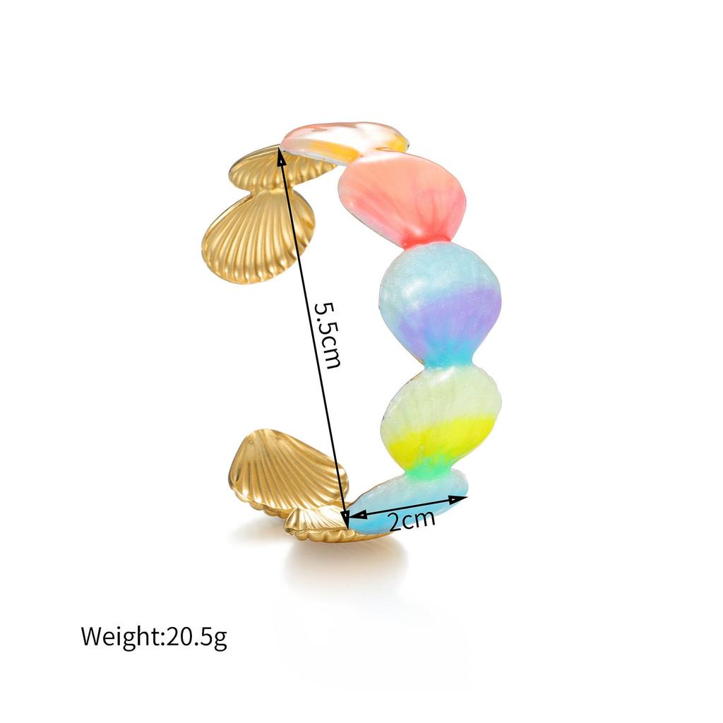18K Gold Ocean-Style Fish Bangle: Women's Sweet Dopamine Design In Titanium Steel.