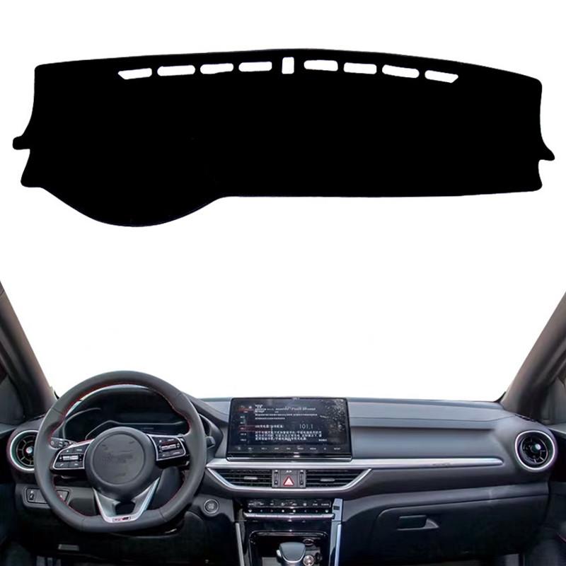 

Anti-UV Dashmat For KIA Forte Cerato K3 Vivaro Car Dashboard Cover Mat Rug Sunshield Carpet Accessories Black(Red Edge)