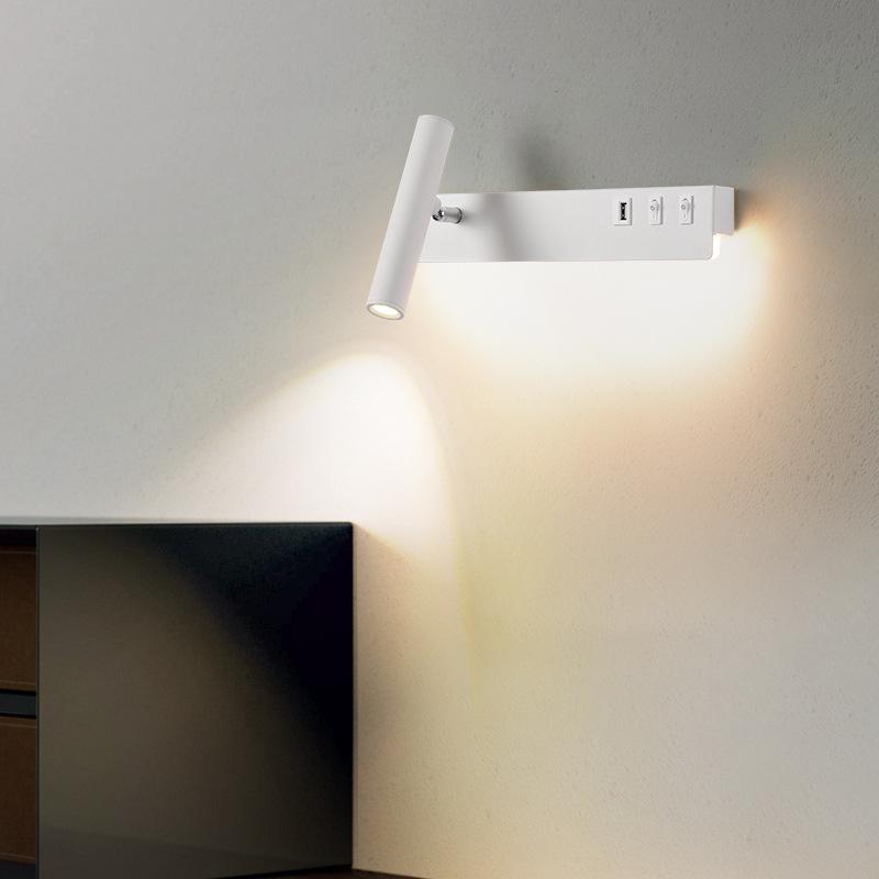 Japanese-Inspired Rotating Wall Lamp with Switch – Ideal for Bedrooms and Children's Rooms