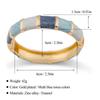 DIEZI 5 Style New Fashion Blue Irregular Enamel Cuff Bangles Hip Hop Geometric Gold Color Wide Bracelet For Women Men Jewelry