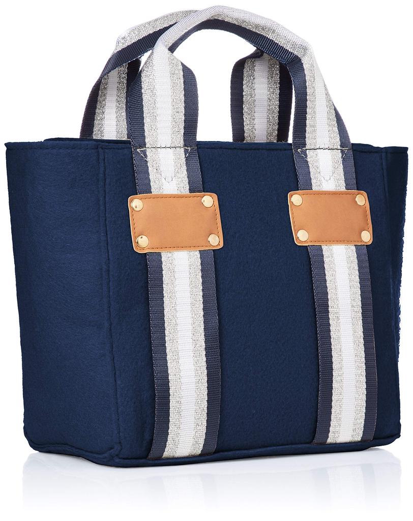 Porta Fortuna Tote Bag with Tape Handle, 4482, Navy