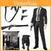 Figura de Acción Medicom Toy Mafex 085 John Wick Capítulo 2 con Cabezas Intercambiables y Embalaje en Caja