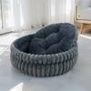 50/60cm Thickened Warm Large Oval Cat Bed Comfortable Detachable Washable Plush Cushion Sleeping Pet Nest Puppy Accessories