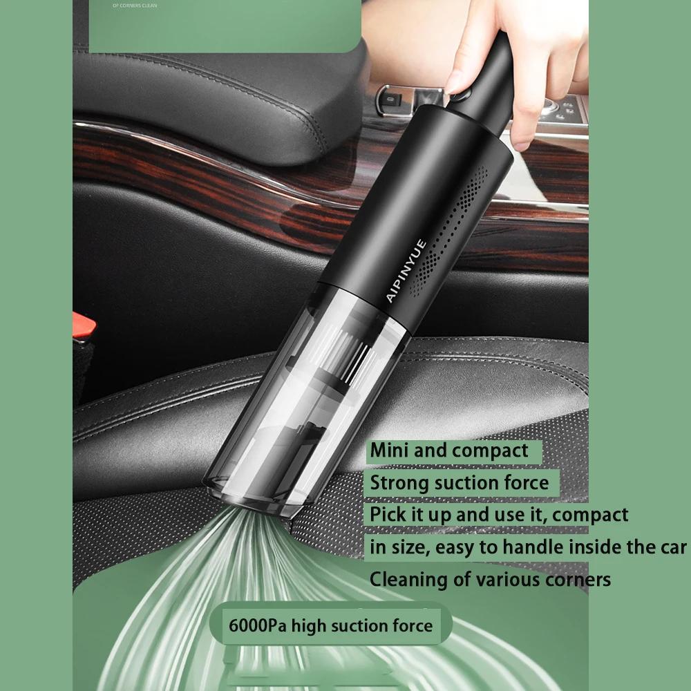 Car Mounted Vacuum Cleaner, High-power Wireless Portable Handheld Vacuum Cleaner, Dual-purpose Vacuum Cleaner for Both Dry and W