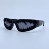 Occhiali da Sole Punk Sportivi Cat Eye Lenti Rivestite in Resina per Feste Festival Streetwear Moda Unisex Hip Hop Occhiali Protettivi